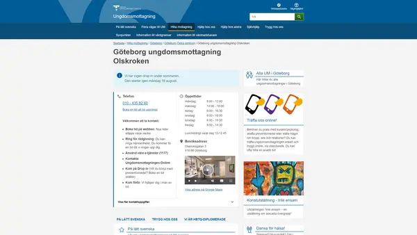 Göteborg ungdomsmottagning Olskroken, Göteborg