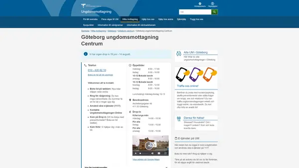 Göteborg ungdomsmottagning Centrum, Göteborg