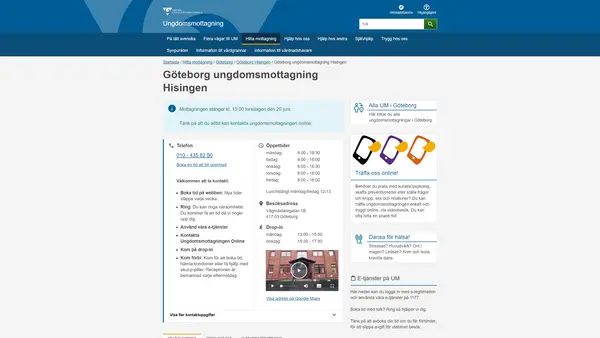 Göteborg ungdomsmottagning Hisingen, Göteborg