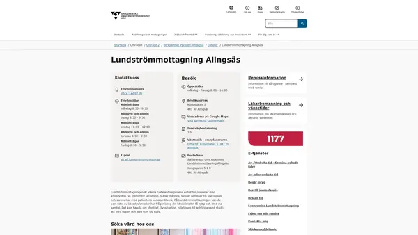 Lundströmmottagning Alingsås, Alingsås