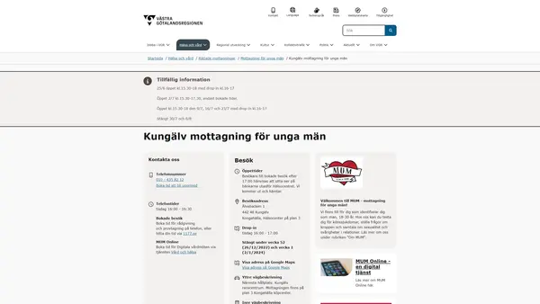Kungälv mottagning unga män, Kungälv