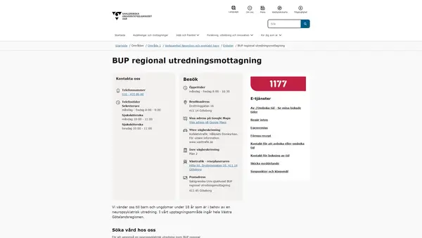 BUP regional utredningsmottagning