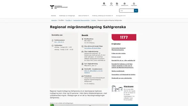 Regional migränmottagning Sahlgrenska, Göteborg