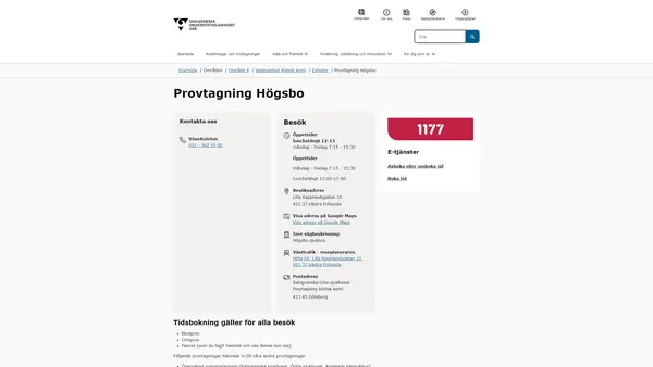 Provtagning Högsbo, Göteborg