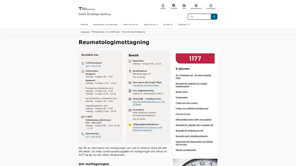 Reumatologimottagning, Borås