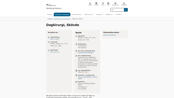 Dagkirurgi Skövde