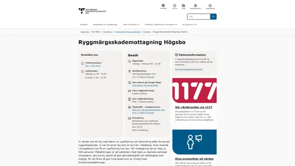 Ryggmärgsskademottagning Högsbo, Göteborg