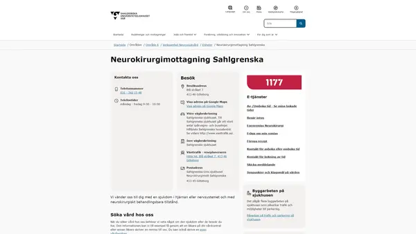 Neurokirurgimottagning Sahlgrenska, Göteborg