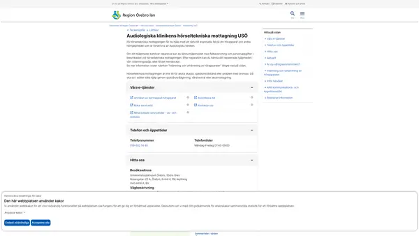 Audiologiska klinikens hörseltekniska mottagning USÖ
