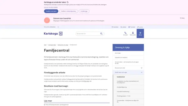 Barnavårdscentralen BVC familjecentralen Karlskoga