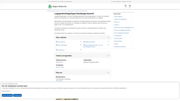 Logopedmottagningen Karlskoga lasarett