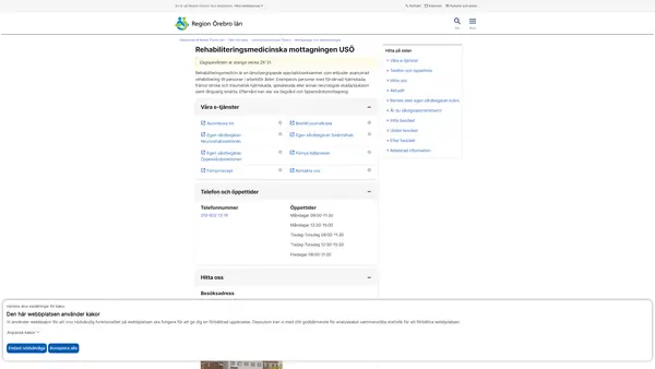 Rehabiliteringsmedicinska mottagningen USÖ
