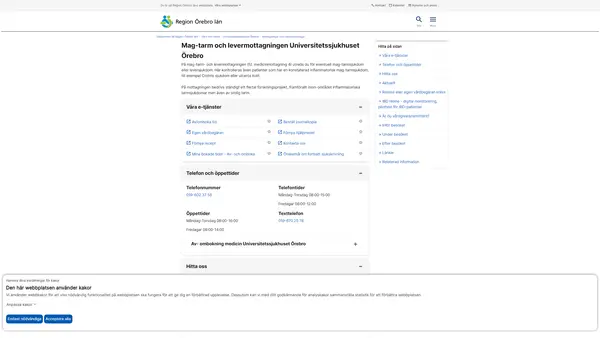 Mag-tarm och levermottagningen Universitetssjukhuset Örebro