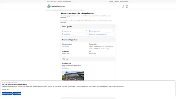 AK-mottagningen Karlskoga lasarett, Karlskoga