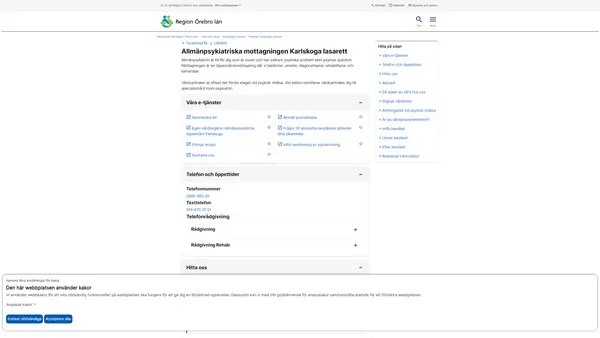 Allmänpsykiatriska mottagningen Karlskoga lasarett