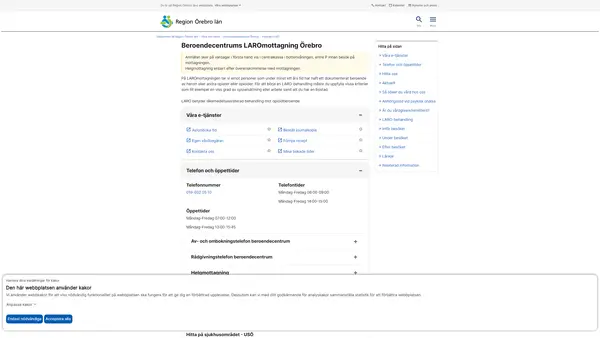 Beroendecentrums LAROmottagning Örebro, Örebro
