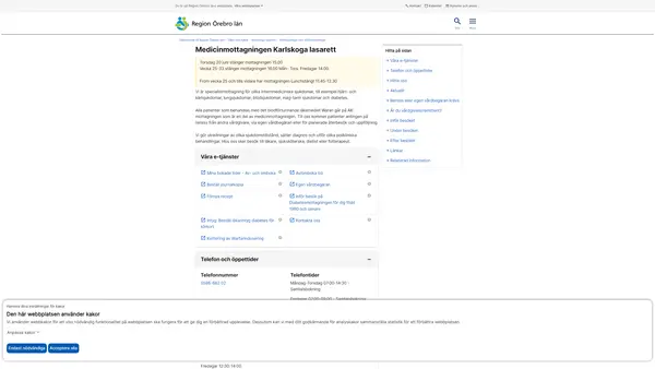 Medicinmottagningen Karlskoga lasarett