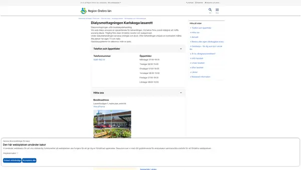Dialysmottagningen Karlskoga lasarett, Karlskoga