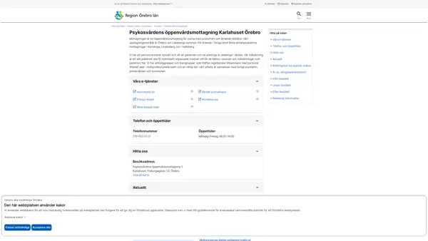Psykosvårdens öppenvårdsmottagning Karlahuset Örebro, Örebro