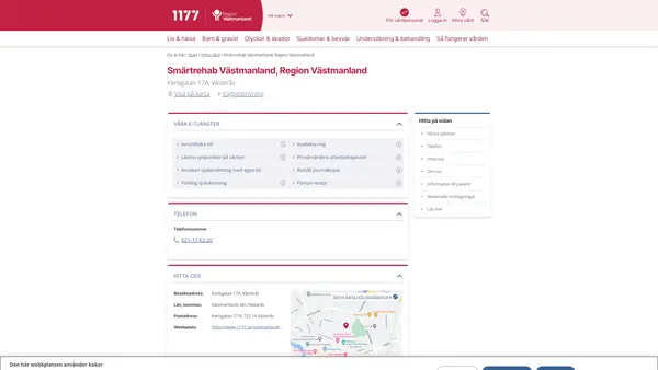 Smärtrehab Västmanland, Region Västmanland