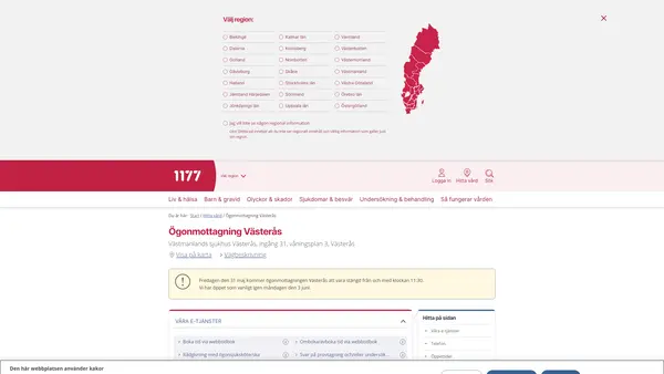 Ögonmottagning Västerås