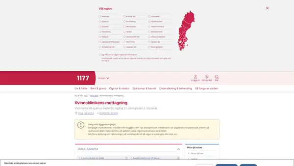 Kvinnoklinikens mottagning