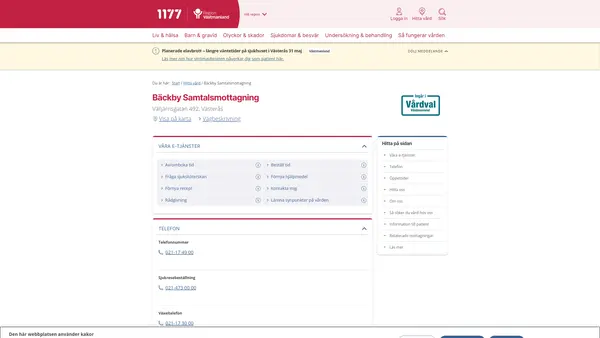 Bäckby Samtalsmottagning