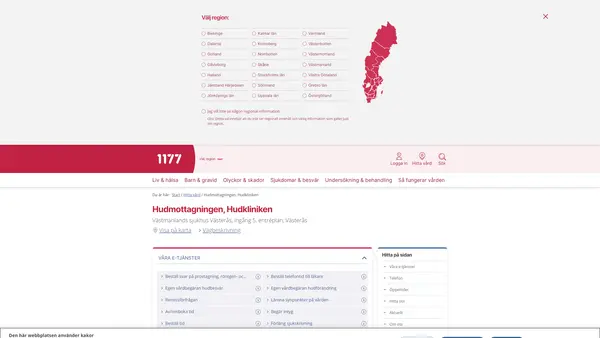 Venereologisk mottagning, Hudkliniken