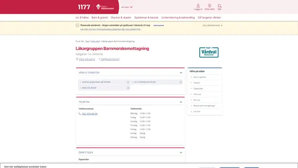 Läkargruppen Barnmorskemottagning