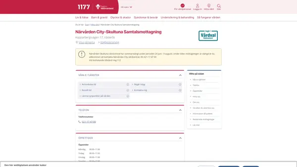 Närvården City-Skultuna Samtalsmottagning