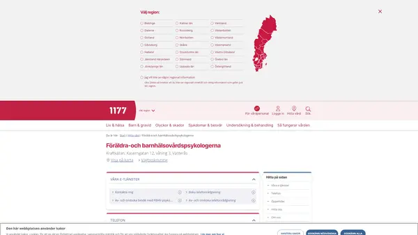 Föräldra-och barnhälsovårdspsykologerna