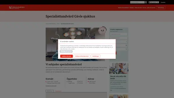 Specialisttandvård Gävle Sjukhus