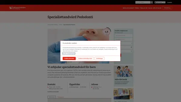 Specialisttandvård Pedodonti Gävle