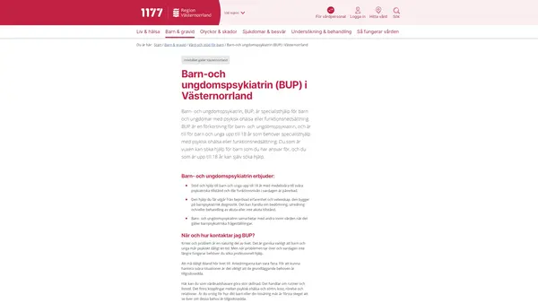BUP mottagning Sundsvall