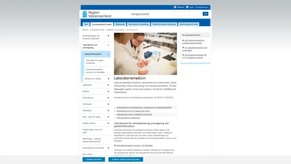 Provtagning Laboratoriemedicin Sundsvall