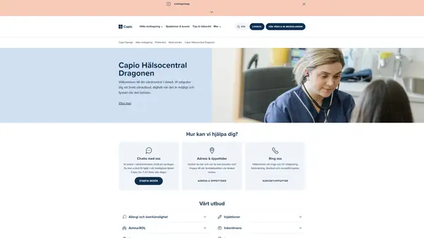 Capio hälsocentral Dragonen