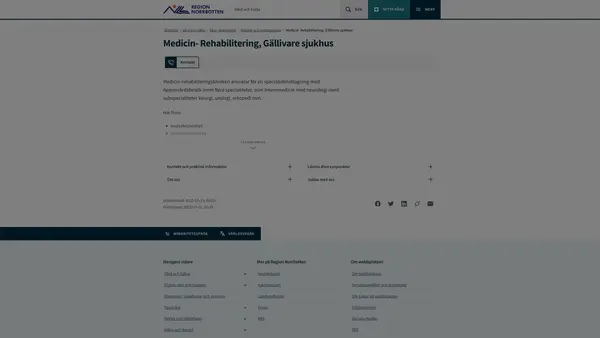 Medicin- Rehabilitering Gällivare sjukhus