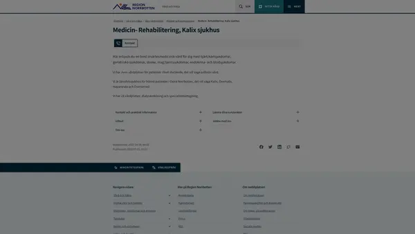 Medicin- Rehabilitering Kalix sjukhus