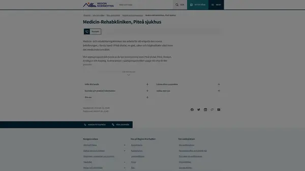 Medicin- Rehabilitering Piteå sjukhus