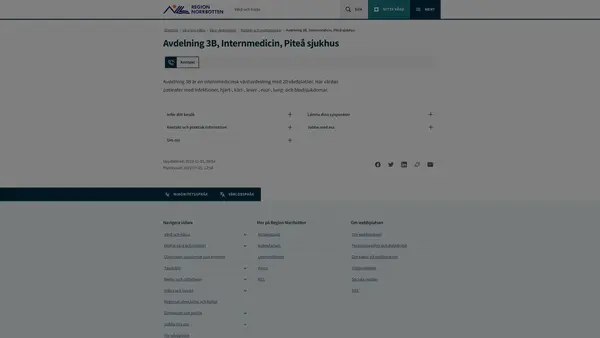 Avd 3B Internmedicin Piteå sjukhus, Piteå