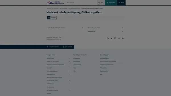 Medicinsk rehab-mottagning Gällivare sjukhus