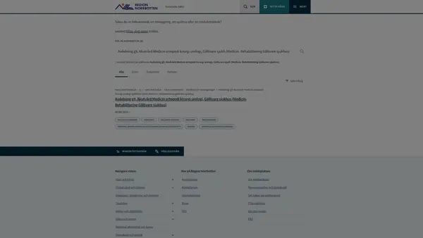 Avd g9 Akutvård Medicin ortopedi kirurgi urologi Gällivare sjukh
