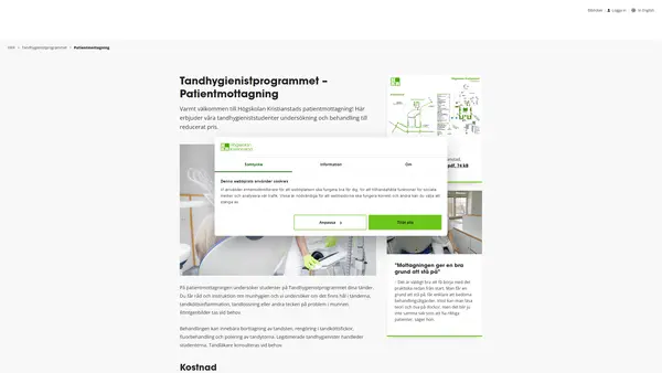 Högskolan Kristianstad Tandhygienistprogrammet, Kristianstad