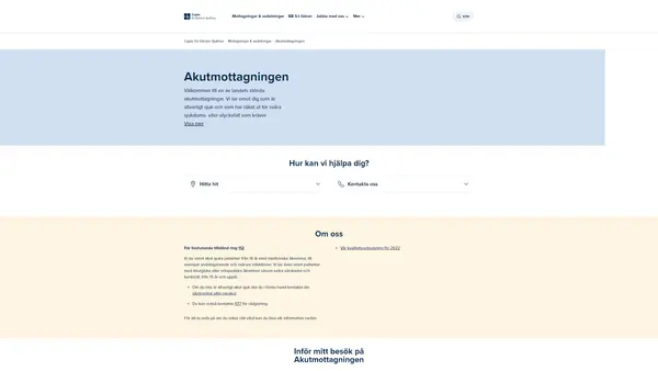Akutmottagningen, Capio S:t Görans Sjukhus