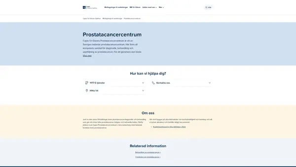 Prostatacancercentrum, Capio S:t Görans Sjukhus