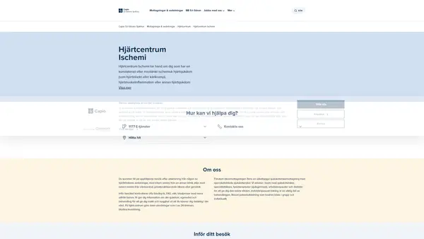 Hjärtcentrum Ischemi, Capio S:t Görans Sjukhus