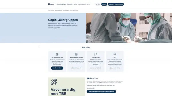 Capio Läkargruppen Sjukgymnastmottagningen, Örebro