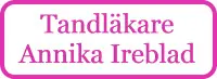 Tandläkare Annika Ireblad logo