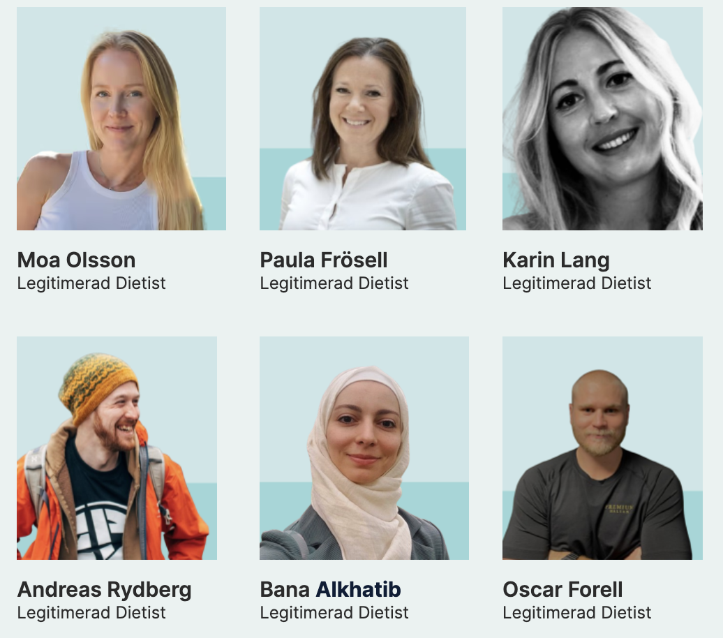 Över 40 dietister och läkare